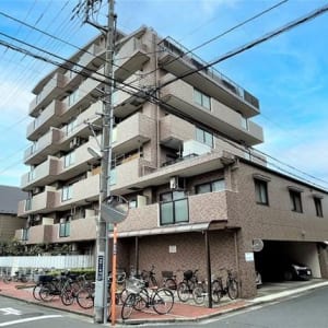 5階部分の角部屋住戸につき陽当り・眺望良好　大切なペットと一緒に暮らせます　オートロック・防犯カメラ完備　新規内装リフォーム済み　安心のアフターサービス保証付き　住宅ローン減税適合物件(外観)