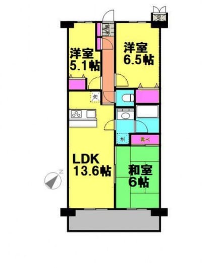 住宅ローン減税適合物件　新規内装リフォーム　駅チカ(間取)