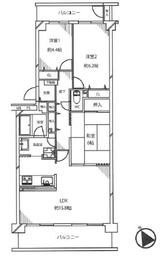 住宅ローン減税適合物件(間取)