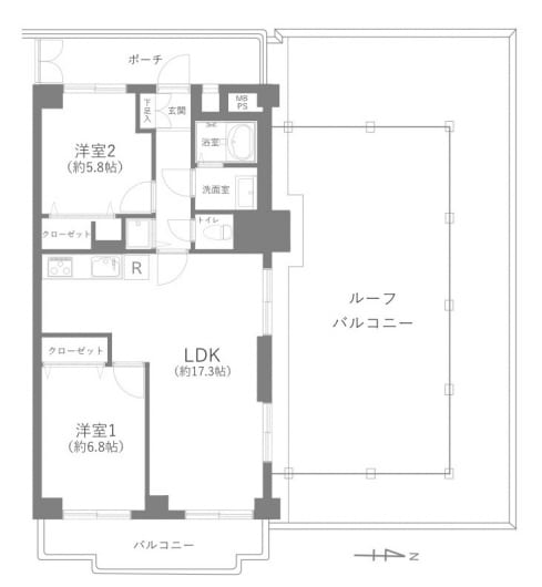 アフターサービス保証付き(間取)