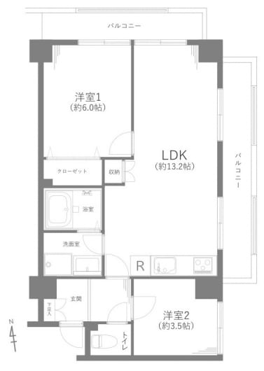 新規内装リフォーム　ローン減税対象物件(間取)