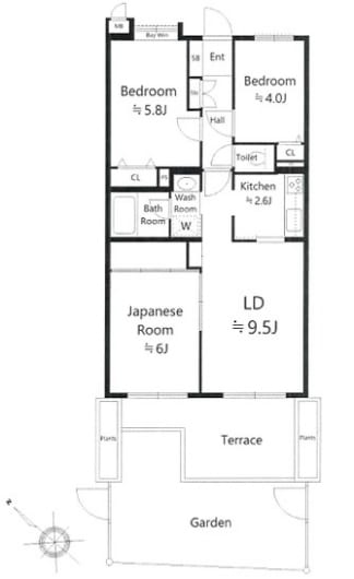 新規内装リノベーション物件です(間取)