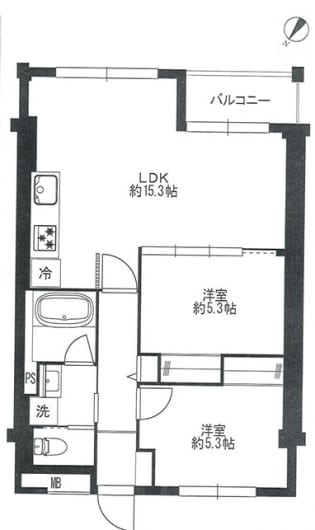 新規内装リノベーション物件です(間取)