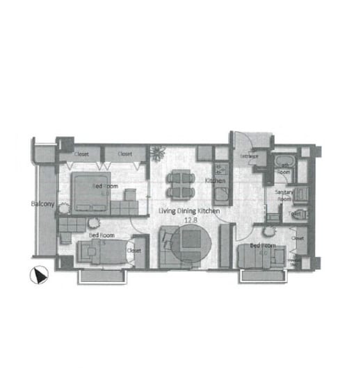 新規内装リノベーション物件です(間取)