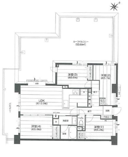 新規内装リノベーション物件です(間取)