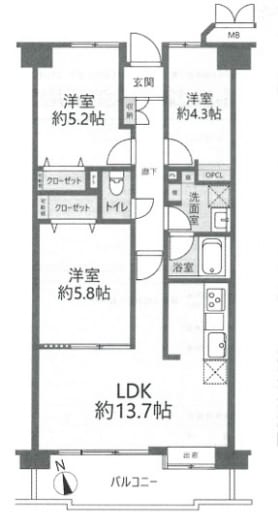 新規内装リフォーム(間取)
