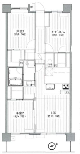 新規内装リノベーション物件です(間取)